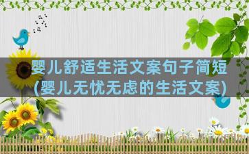 婴儿舒适生活文案句子简短(婴儿无忧无虑的生活文案)